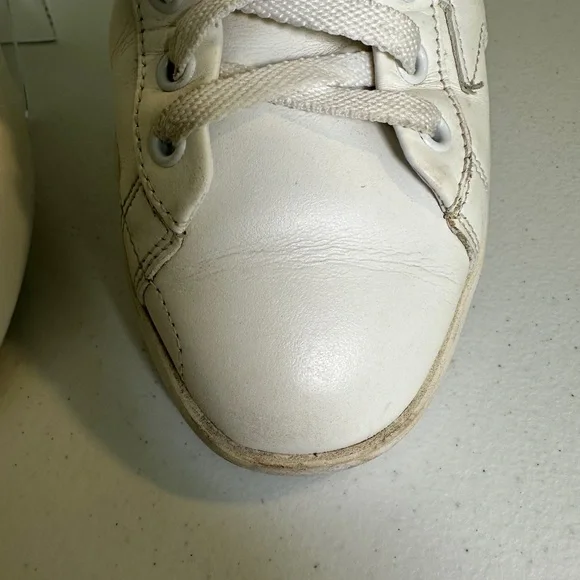 Golden Goose Purestar (GGDB/PURE) White Leather Sneakers, Size 9.5 - Picture 8 of 15